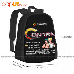 Contra Nes Arcade Famicom Nes Backpack Large Capacity