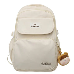 Casual Women Backpack Solid Schoolbag Waterproof Nylon Teenage Girls Travel Bag