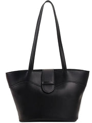 Contrast Bucket Women's Bag Top Handle Pu Leather Shoulder Crossbody Bags