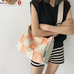 Canvas Ladies Shoulder Bag Student Schoolbag Sac Femme
