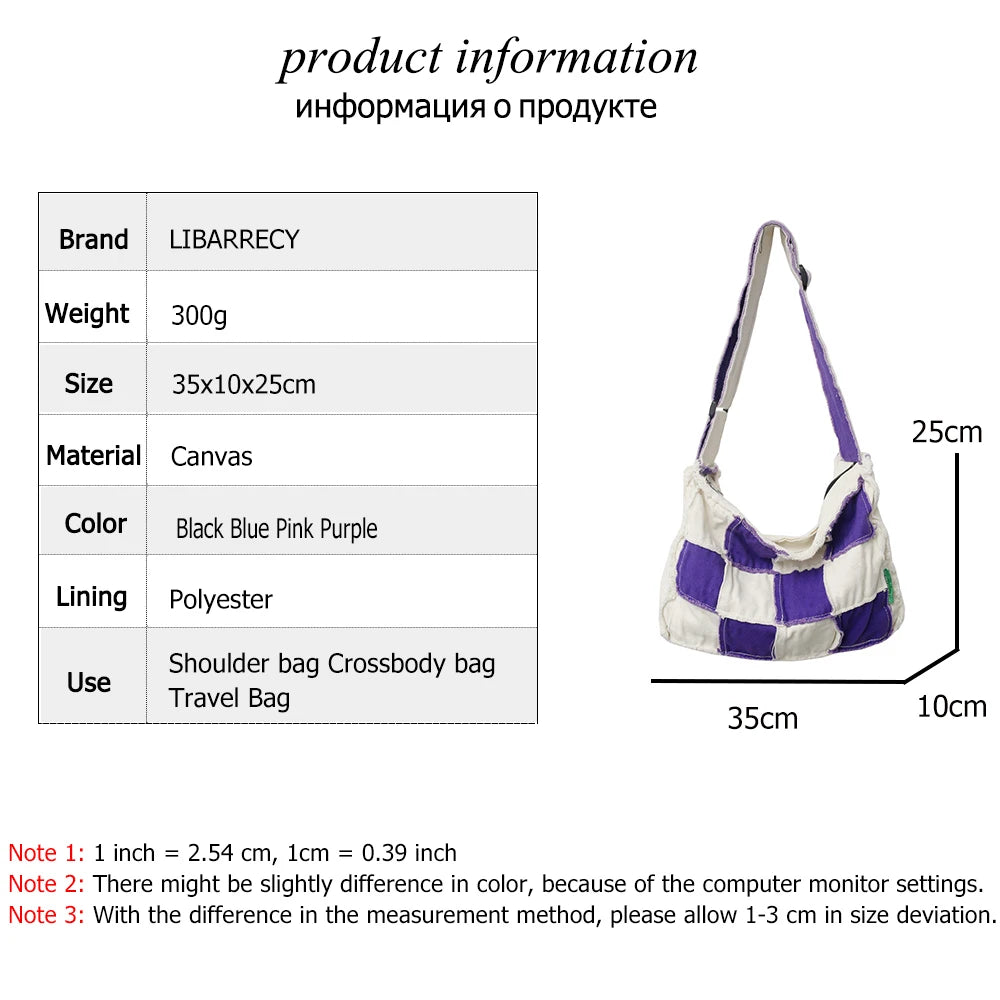 Canvas Ladies Shoulder Bag Student Schoolbag Sac Femme