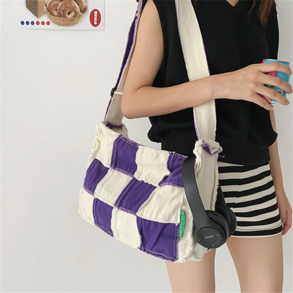 Canvas Ladies Shoulder Bag Student Schoolbag Sac Femme