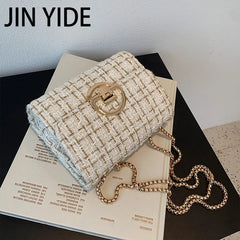 Winter Flap Armpit Bag Woolen Women's Handbag Chain Shoulder Messenger