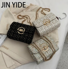 Winter Flap Armpit Bag Woolen Women's Handbag Chain Shoulder Messenger