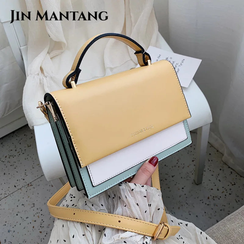 Leather Crossbody Bag Women Shoulder Messenger Bag