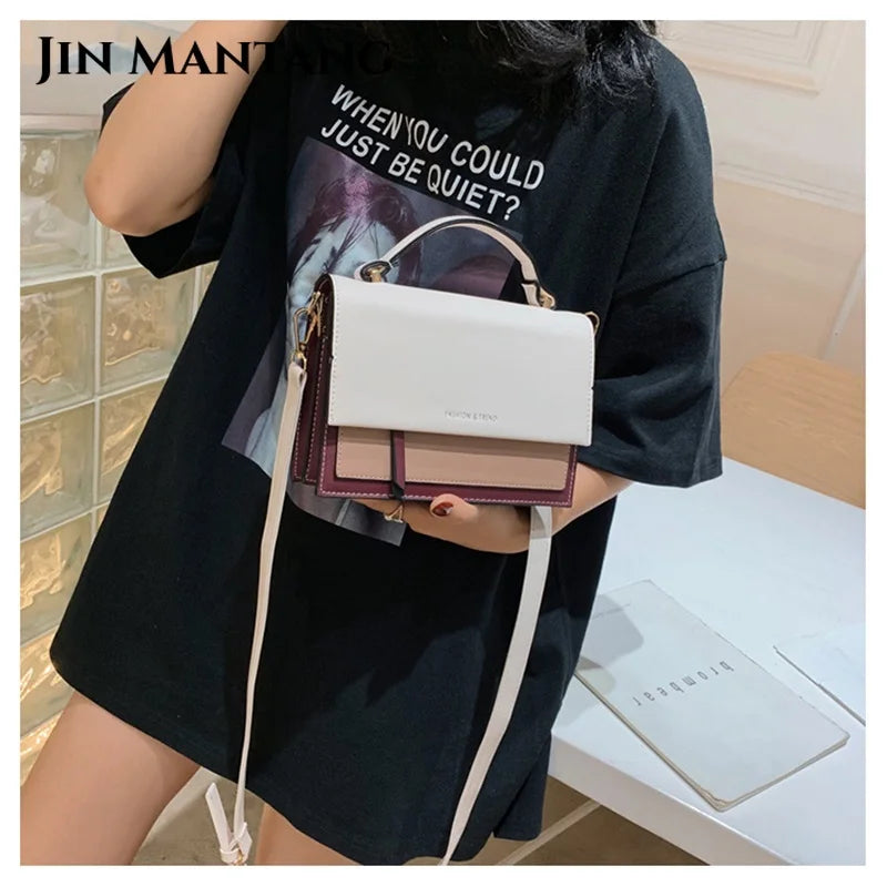 Leather Crossbody Bag Women Shoulder Messenger Bag