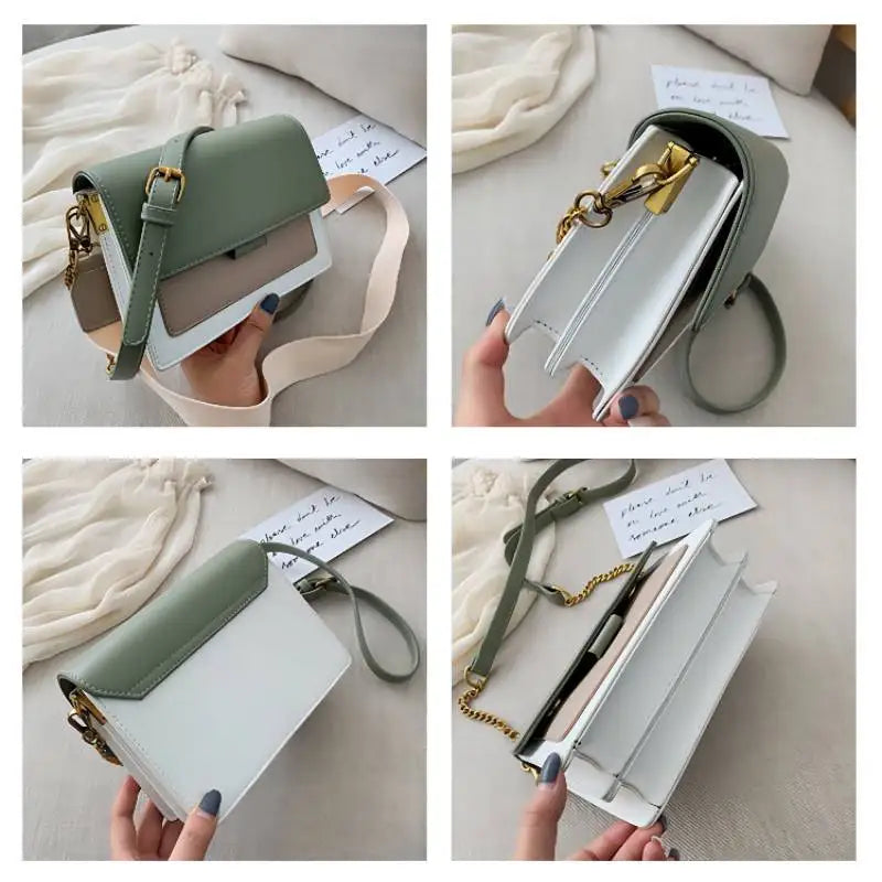 Small Leather Shoulder Bag Women High Style Crossbody Bags