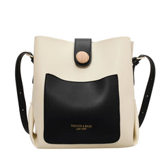 Women Bucket Bag Casual Lady Handbag High Pu Leather Crossbody Bags
