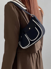 Matte Leather Women's Shoulder Bag Crossbody Purses