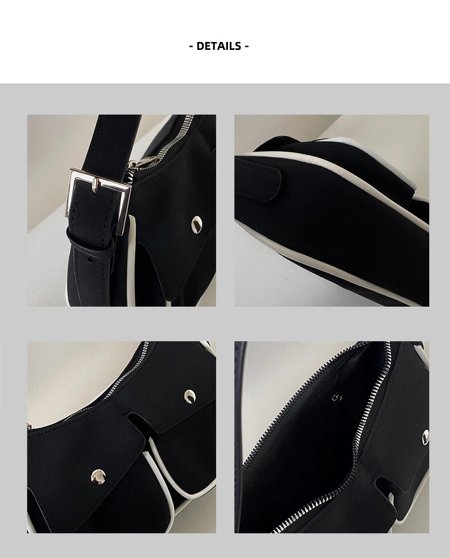 Matte Leather Women's Shoulder Bag Crossbody Purses