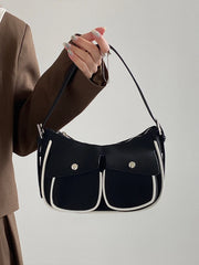 Matte Leather Women's Shoulder Bag Crossbody Purses