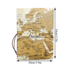 Portable Passport Case Travel Map Passport Holder Passport Bag Air Ticket