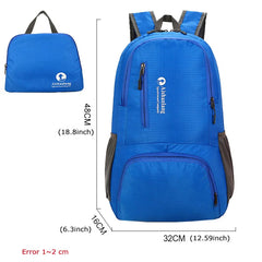 Quick-drying Backpack Fitness Sports Foldable Travel Bag Red