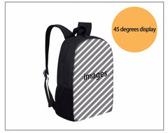 3D Wolf Dog Pattern School Backpack for Kids Boys Girls