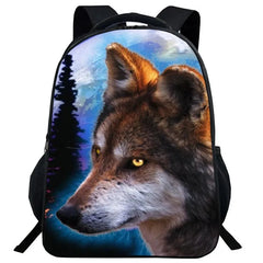 Wolf Backpack for Teenagers School Bags Kids Book Bag