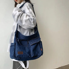 Vintage Denim Bag Women's Handbags Shoulder Bags Shopping Bag