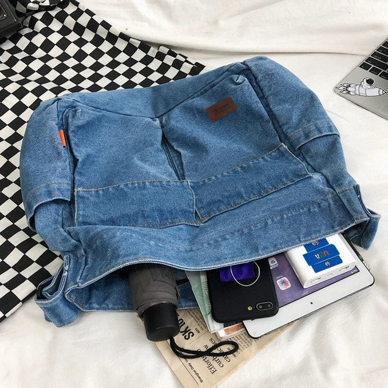 Vintage Denim Bag Women's Handbags Shoulder Bags Shopping Bag