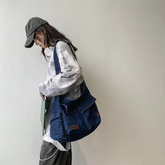 Vintage Denim Bag Women's Handbags Shoulder Bags Shopping Bag