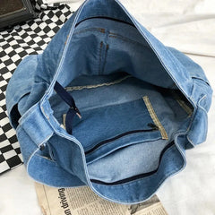 Vintage Denim Bag Women's Handbags Shoulder Bags Shopping Bag