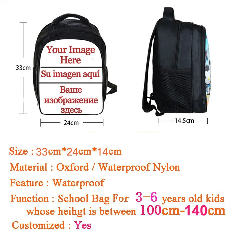 Kids Soccer Print Backpack for School