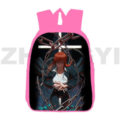 Anime Chainsaw Man 3D Backpack Harajuku Japanese Bag 16 Inch School Back Pack