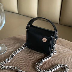 Girls Chain Small Square Shoulder Bag PU Leather Women Mini Crossbody Bags