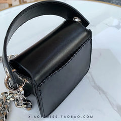 Girls Chain Small Square Shoulder Bag PU Leather Women Mini Crossbody Bags