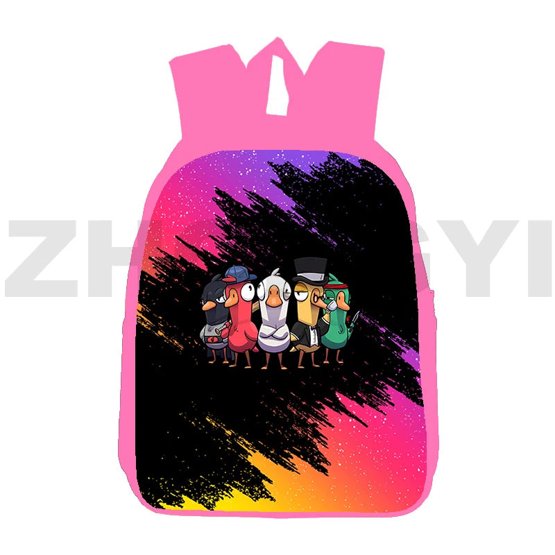 Girls Goose Goose Duck 3D Backpacks Lady Laptop Backpack