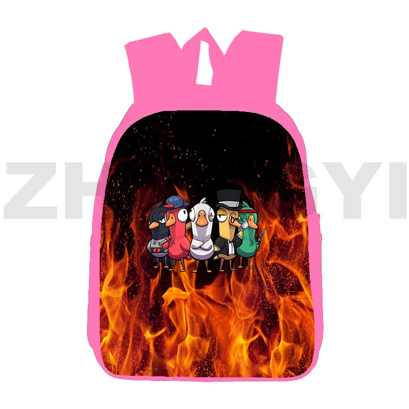 Girls Goose Goose Duck 3D Backpacks Lady Laptop Backpack