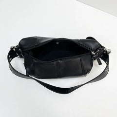Women's Small PU Leather Shoulder Bag Underarm Hobo