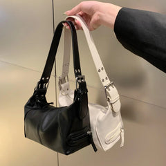 Women's Small PU Leather Shoulder Bag Underarm Hobo