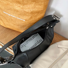 Girls Hobos Small Shoulder Bags Soft PU Leather Women's Underarm Bag