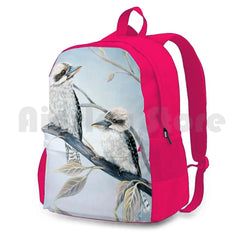 Kookaburras Hiking Backpack Waterproof Camping Nature Decorative