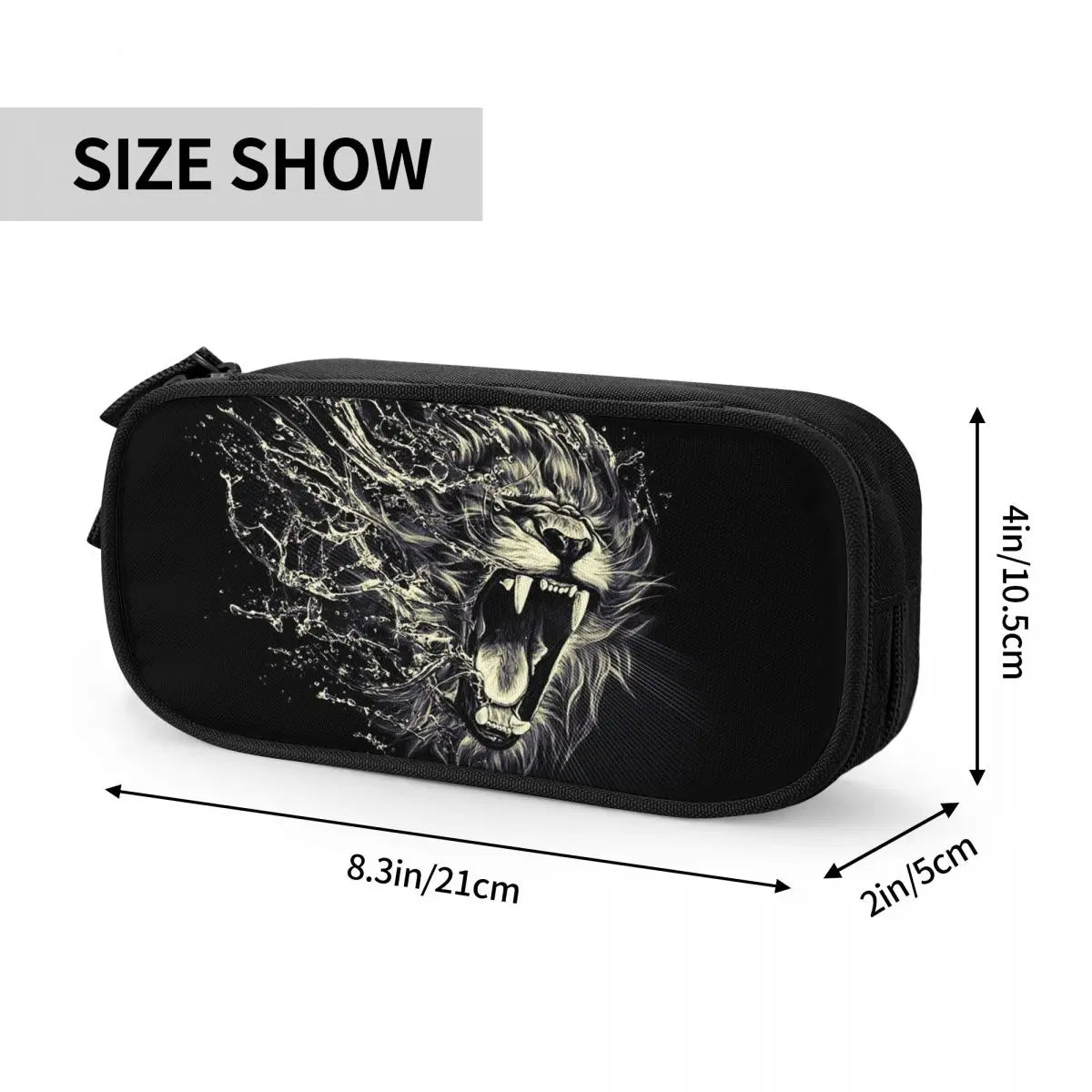 Lion Pen Box Student School Anime Zipper Pen Bag Stationery Gift