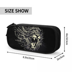 Lion Pen Box Student School Anime Zipper Pen Bag Stationery Gift