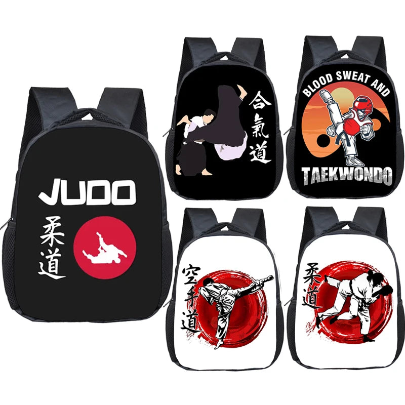 Martial Art Judo Taekwondo Karate Aikido Backpack Kids School Bag