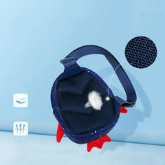 Rocket Kids Messenger Bag 3D Cartoon Travel School Bag for Girls Boys