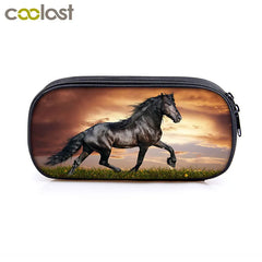 Running Horse Cosmetic Cases Pencil Bag School Supplies