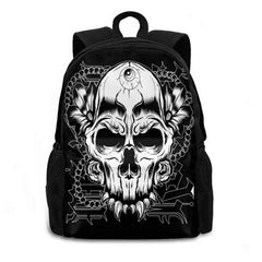 Skull School Bags For Teenage Girls Travel Bags