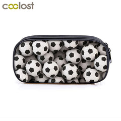 Soccerly/Footbally Print Pencil Bag Kids School Bags Stationary Bags