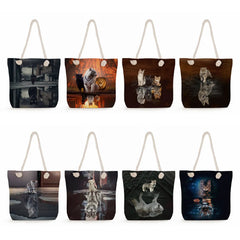 Animal Print Tote Handbags For Women