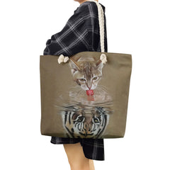 Animal Print Tote Handbags For Women