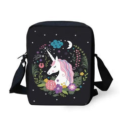 Unicorn Printed Kids Messenger Bag Women Crossbody Bag Men