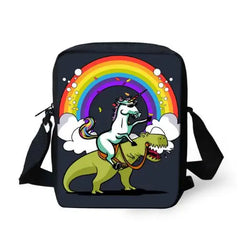 Unicorn Printed Kids Messenger Bag Women Crossbody Bag Men