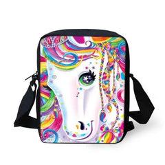 Unicorn Printed Kids Messenger Bag Women Crossbody Bag Men