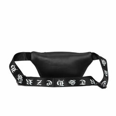 Unisex Waist Bag Pu Leather Chest Bag Skull Fanny Pack Women Waist Pack