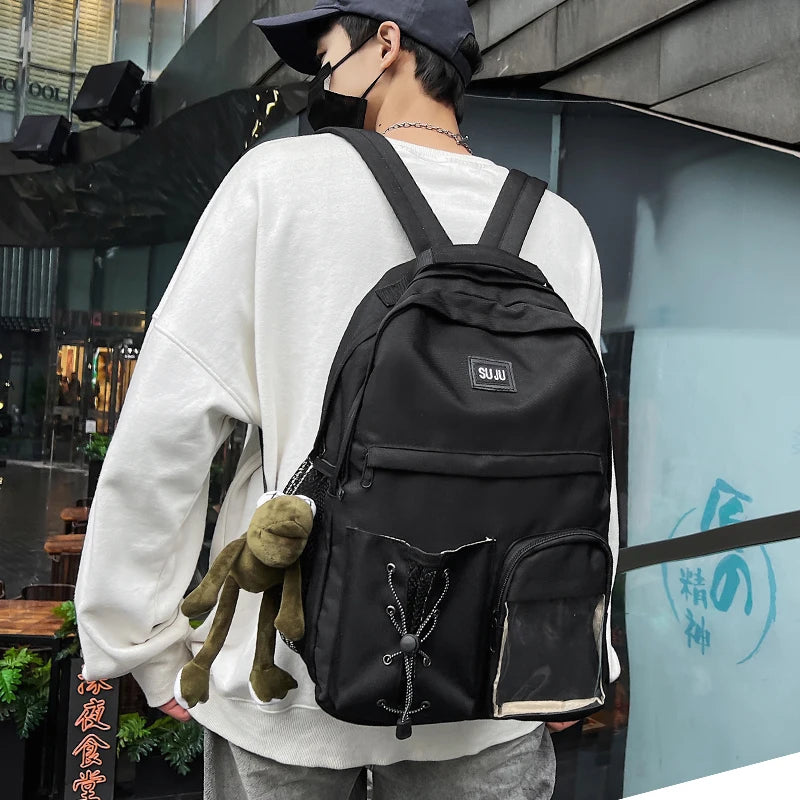 Women Boy Backpack High Female Student College School Bag Teenage Girls Laptop