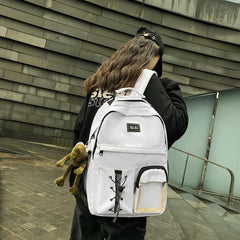 Women Boy Backpack High Female Student College School Bag Teenage Girls Laptop