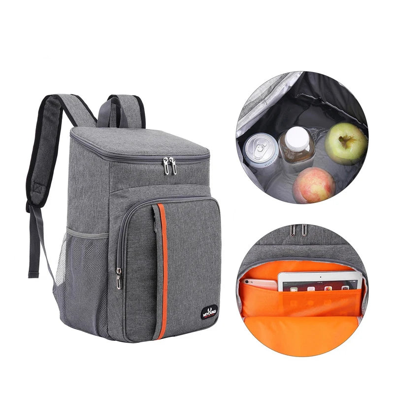 Cooler Bag Backpack Picnic Food Ice Thermo Lunch Camping Insulated Pack