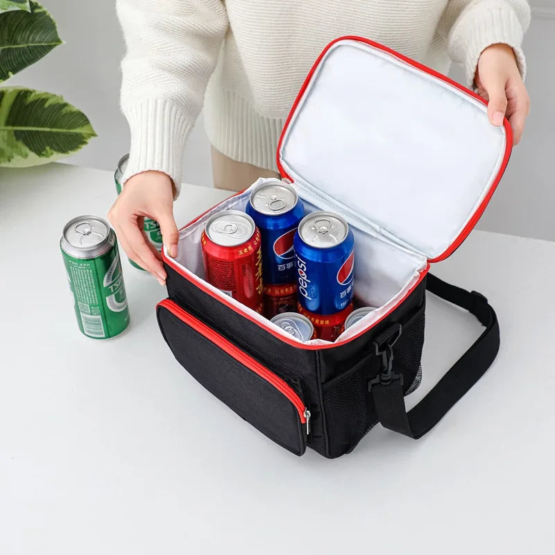 Waterproof Nylon Insulated Lunch Bag for Women Kids Marmita